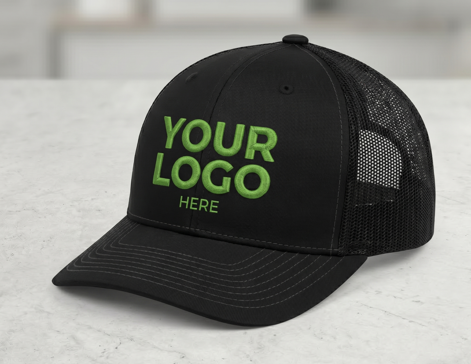 Custom Embroidered Trucker Caps, Your Logo